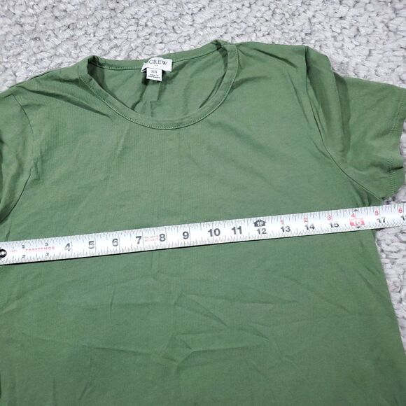 J. Crew Factory Green Short Sleeve T-Shirt Mini Dress Size XS 100% Cotton - Picture 7 of 8